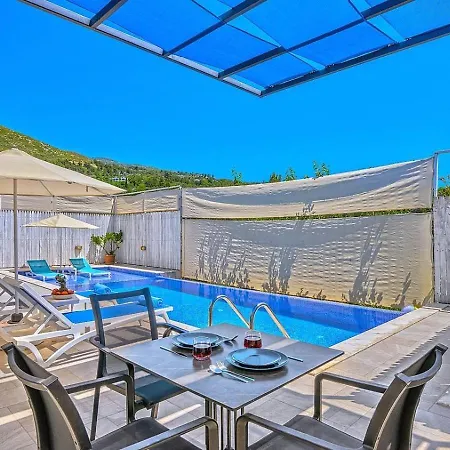 Uezuemlue 1 Bedroom Secluded With Private Pool Hot Tub Kalkan