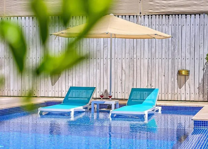 别墅 Uezuemlue 1 Bedroom Secluded With Private Pool Hot Tub 卡尔坎